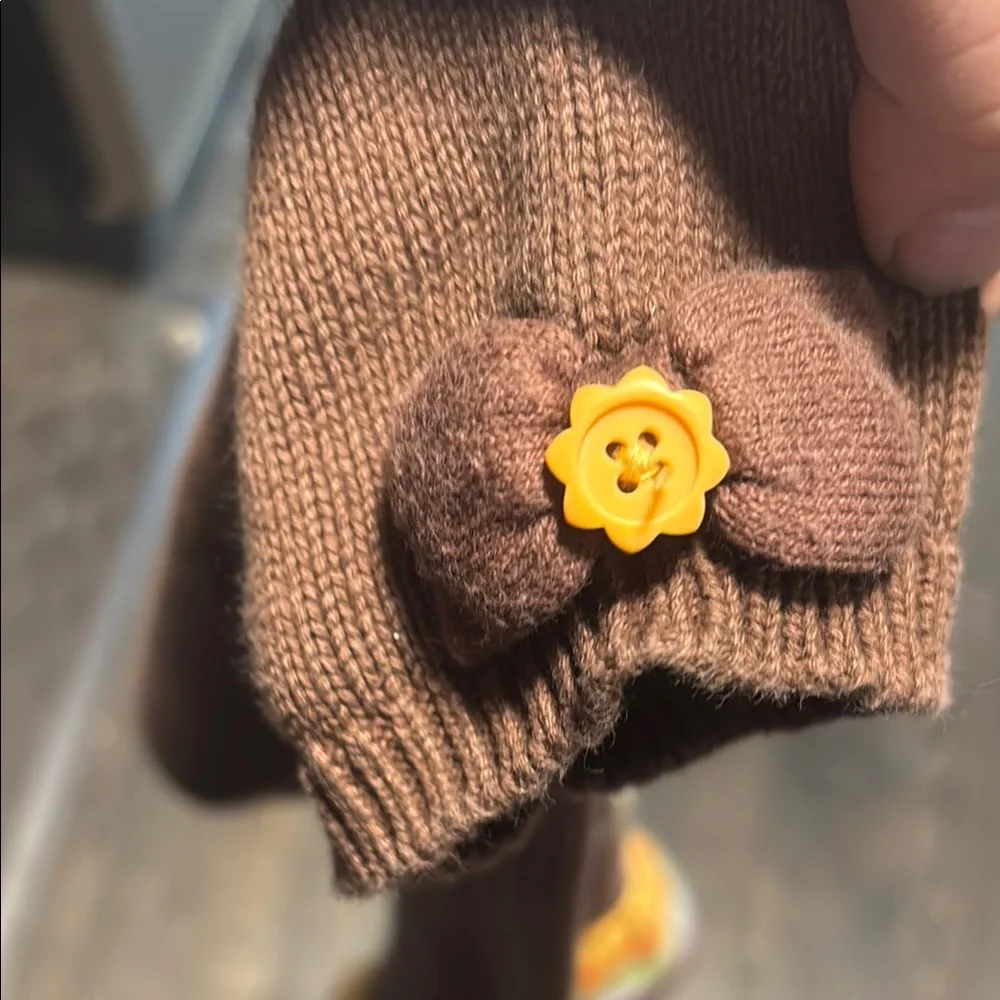 Brown Sunflower Kids Dress Gymboree 4